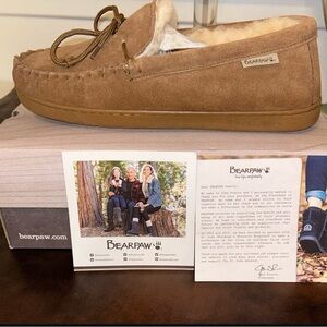 BearPaw Tan Loafers Slip-Ons Shoes